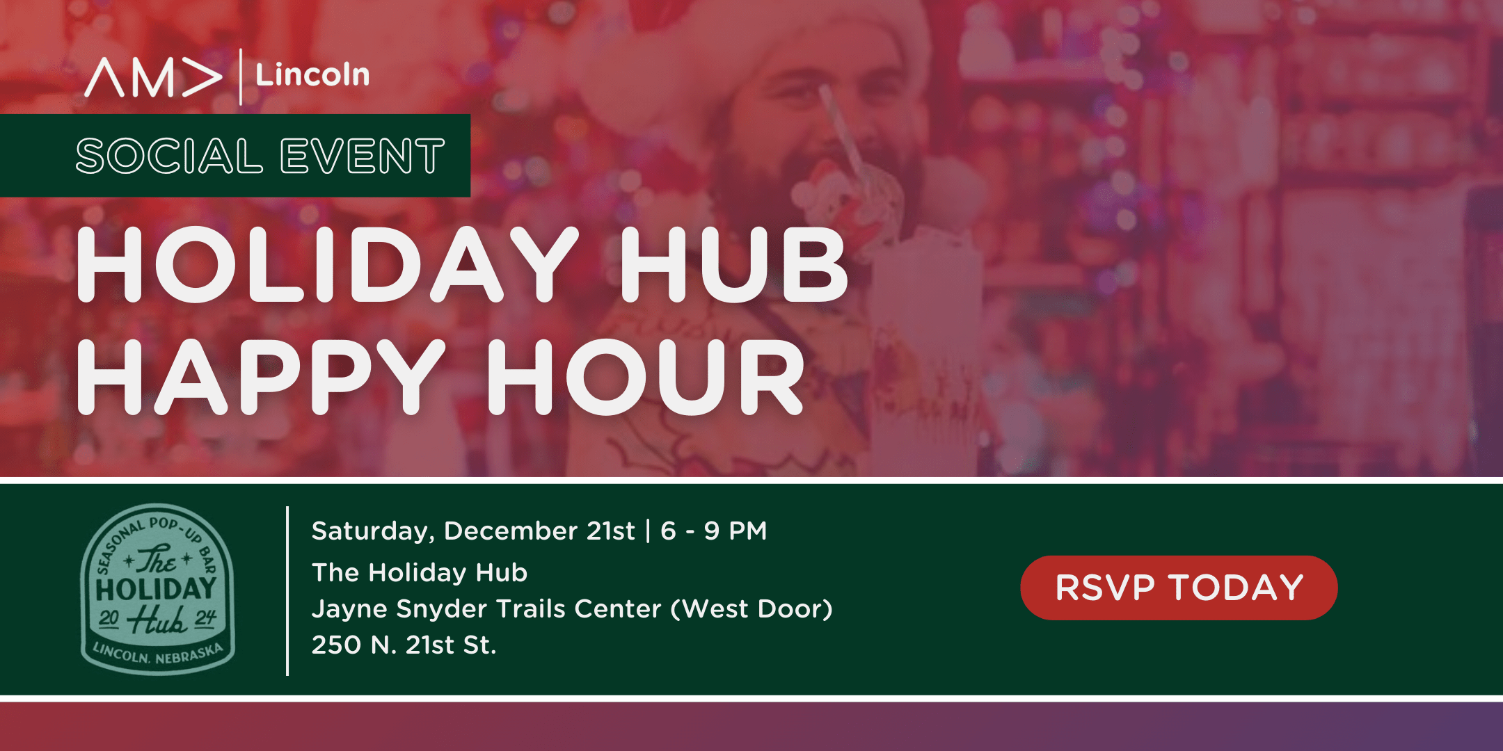 AMA Lincoln Social Events - Holiday Hub Happy Hour